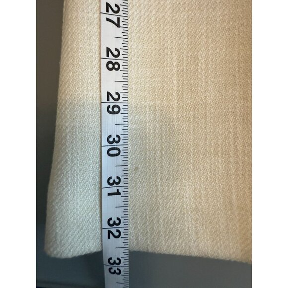 NWT The Kooples Womens High-Waist Flared‎ Suit Trousers Wool Ecru - Picture 8 of 16